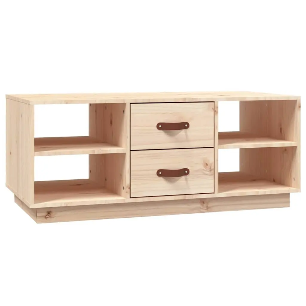 Coffee Table Solid Wood Pine 100x50x41 cm Brown