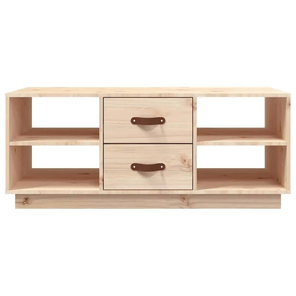 Coffee Table Solid Wood Pine 100x50x41 cm Brown