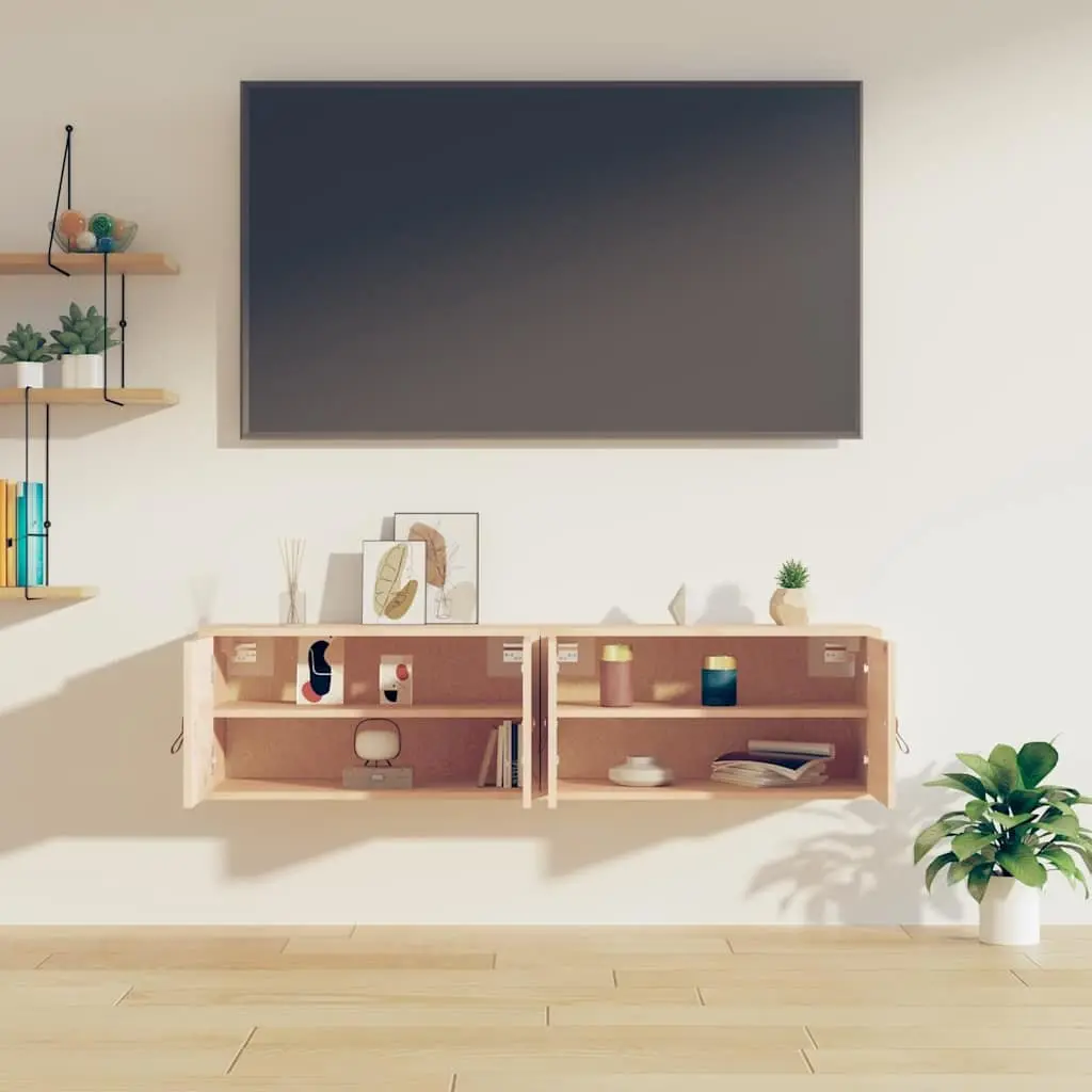 Wall Cabinets 60x30x30 cm Solid Pine Wood Brown
