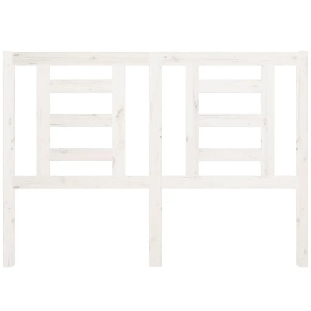 Solid Pine Wood Bed Headboard in White