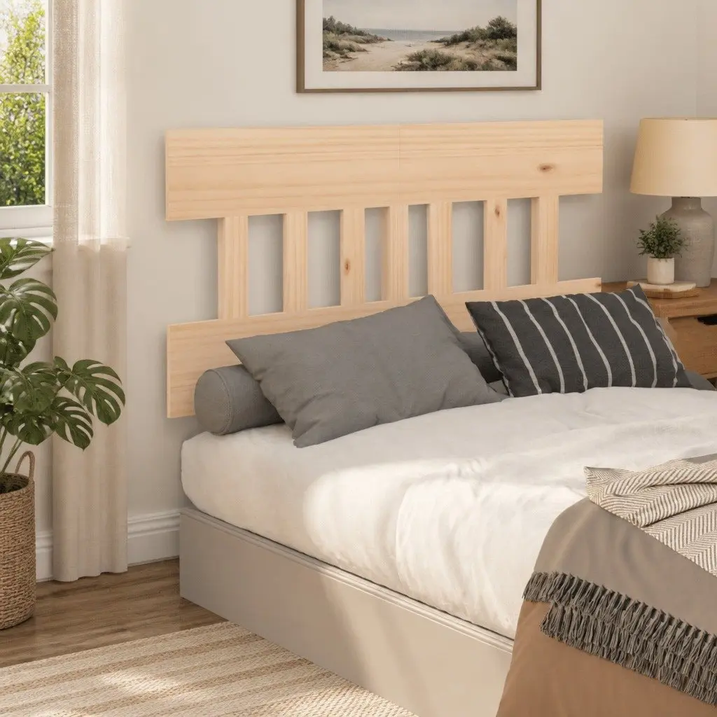Solid Wood Pine Bed Headboard 183.5cm for Rustic Charm