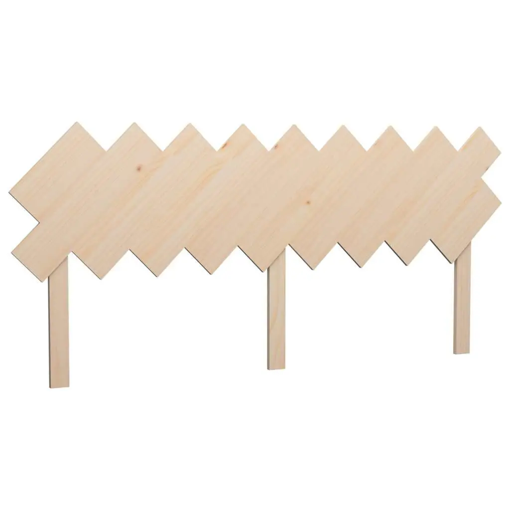 Rustic Brown Wooden Bed Headboard 178cm in Pine