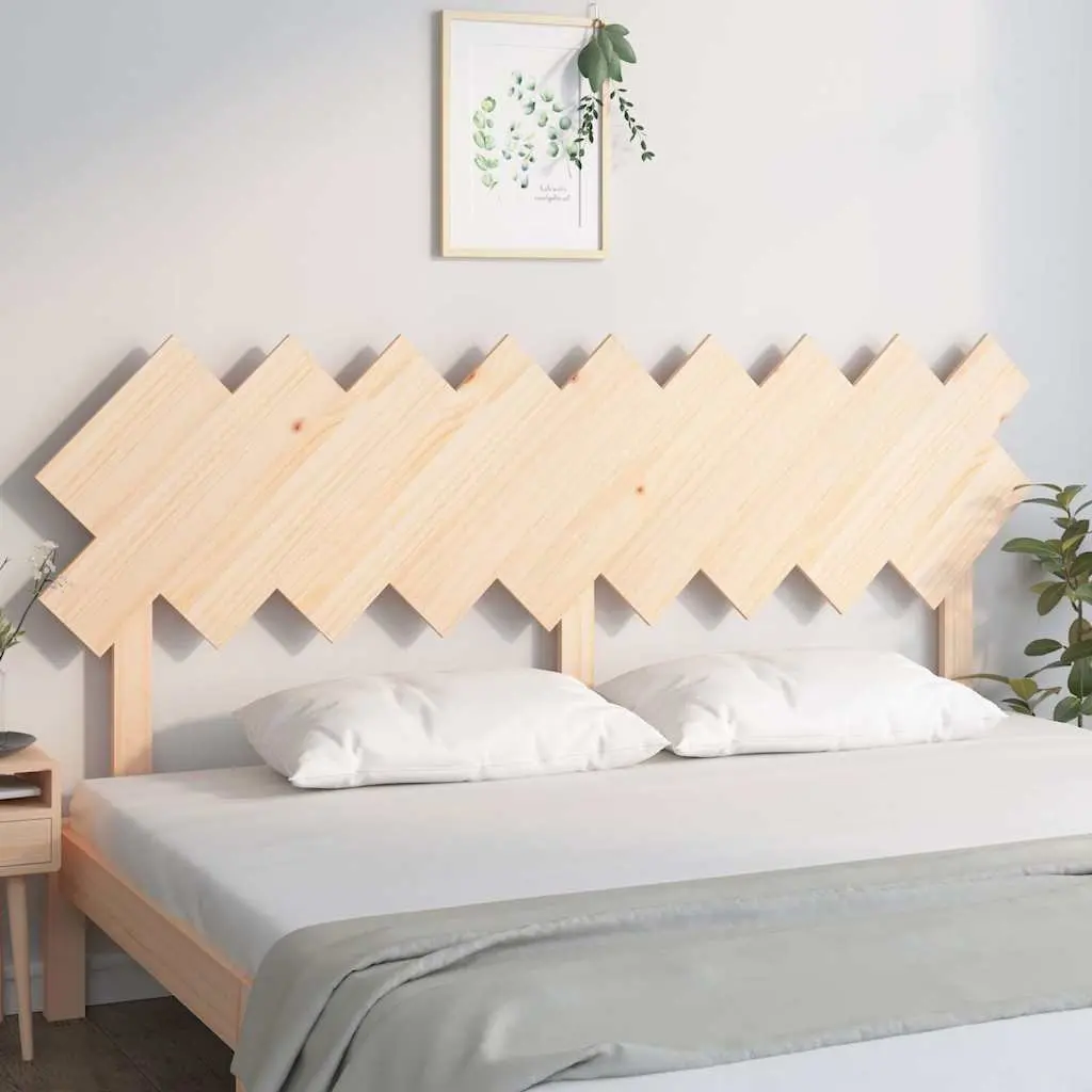 Rustic Brown Wooden Bed Headboard 178cm in Pine