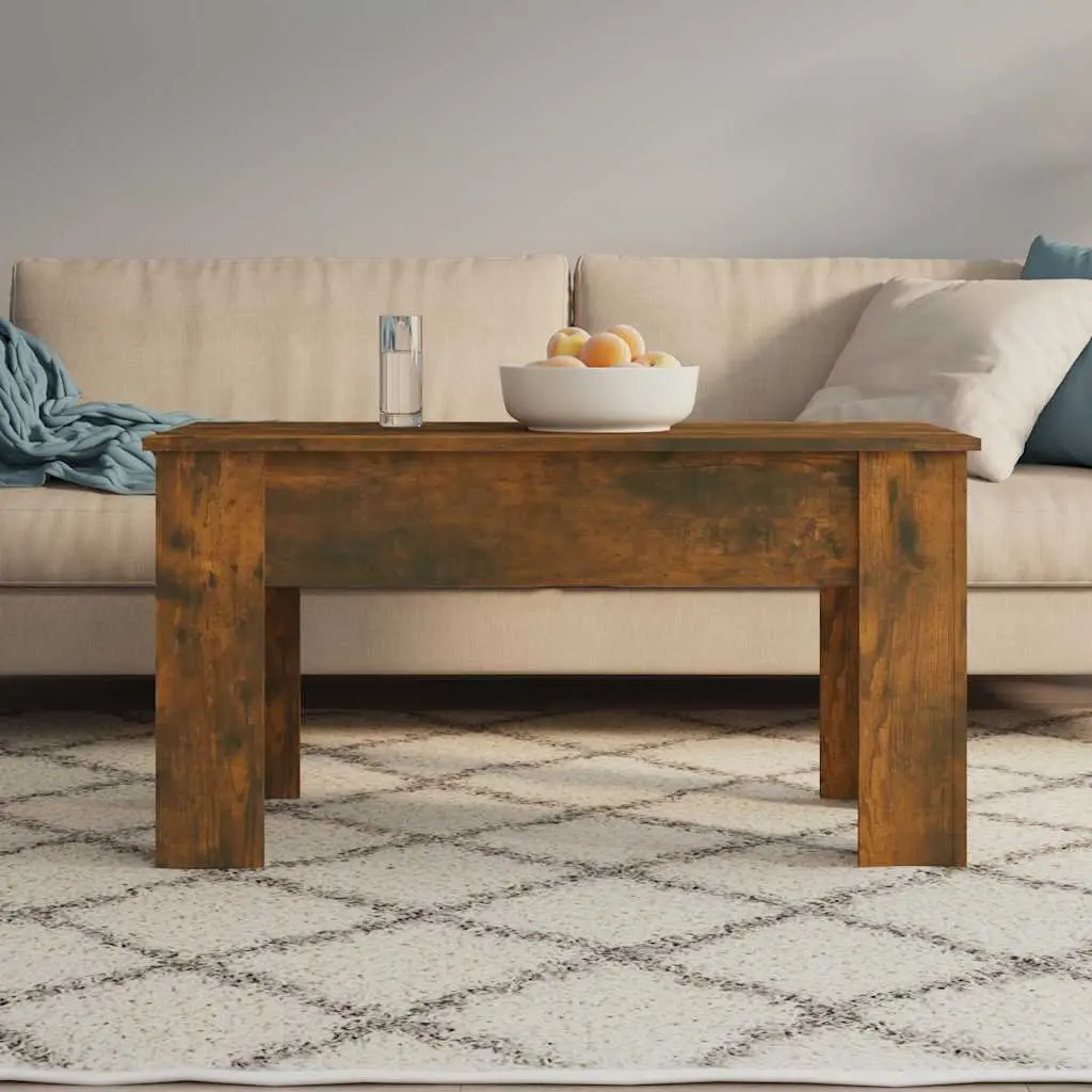 Lift Top Coffee Table Engineered Wood 101 x 49 x 52 cm Brown