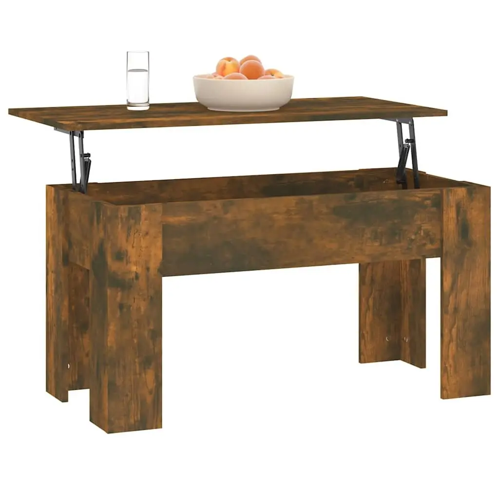 Lift Top Coffee Table Engineered Wood 101 x 49 x 52 cm Brown