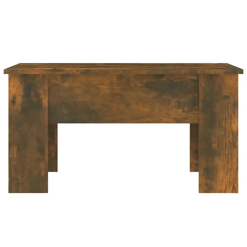 Coffee Table Engineered Wood 79 x 49 x 41 cm Smoked Oak Brown