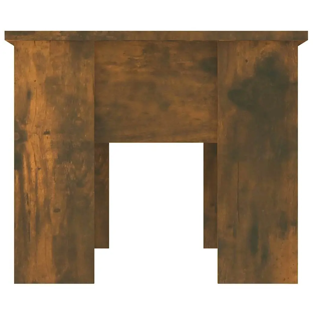 Coffee Table Engineered Wood 79 x 49 x 41 cm Smoked Oak Brown