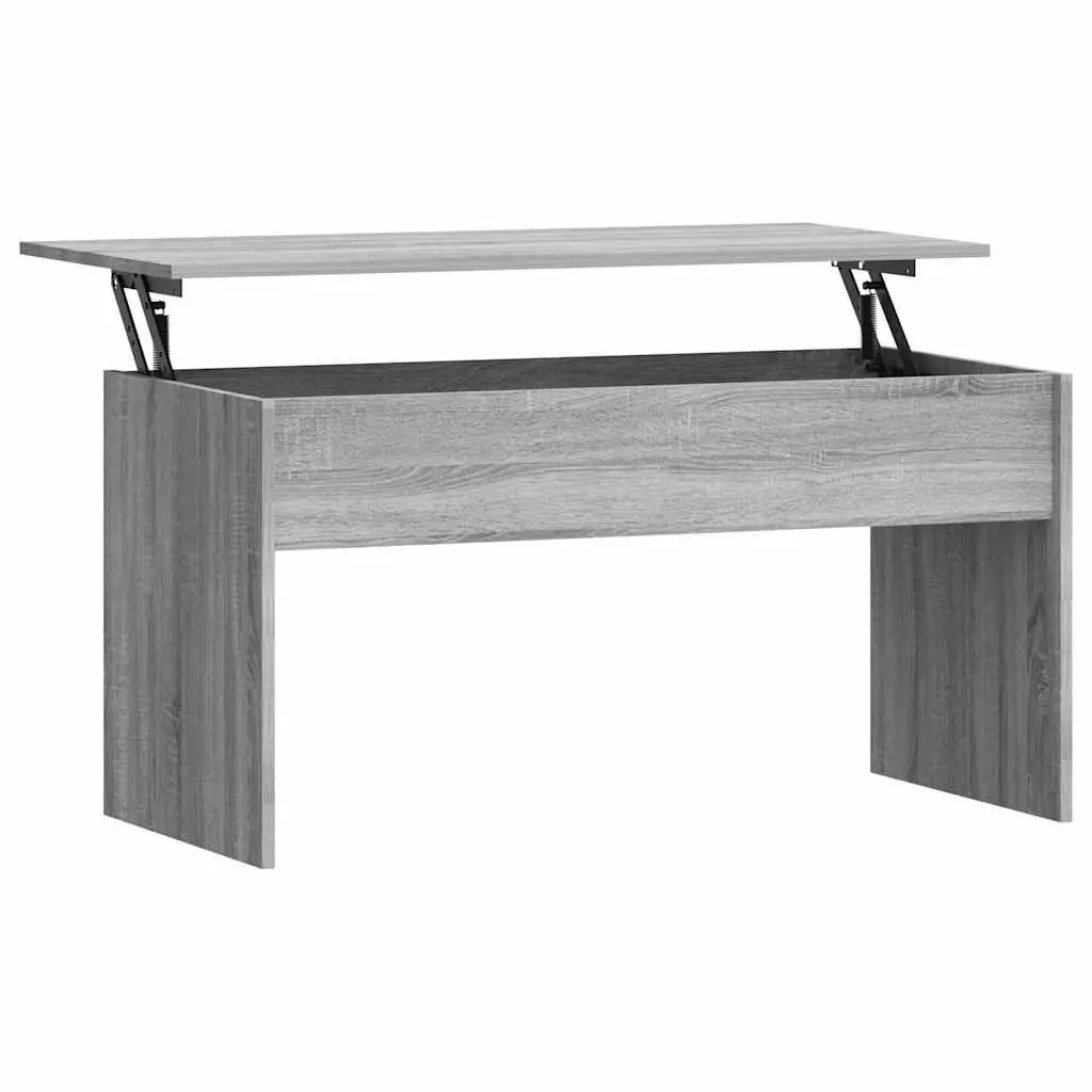 Lift Top Grey Coffee Table with Storage Compartment