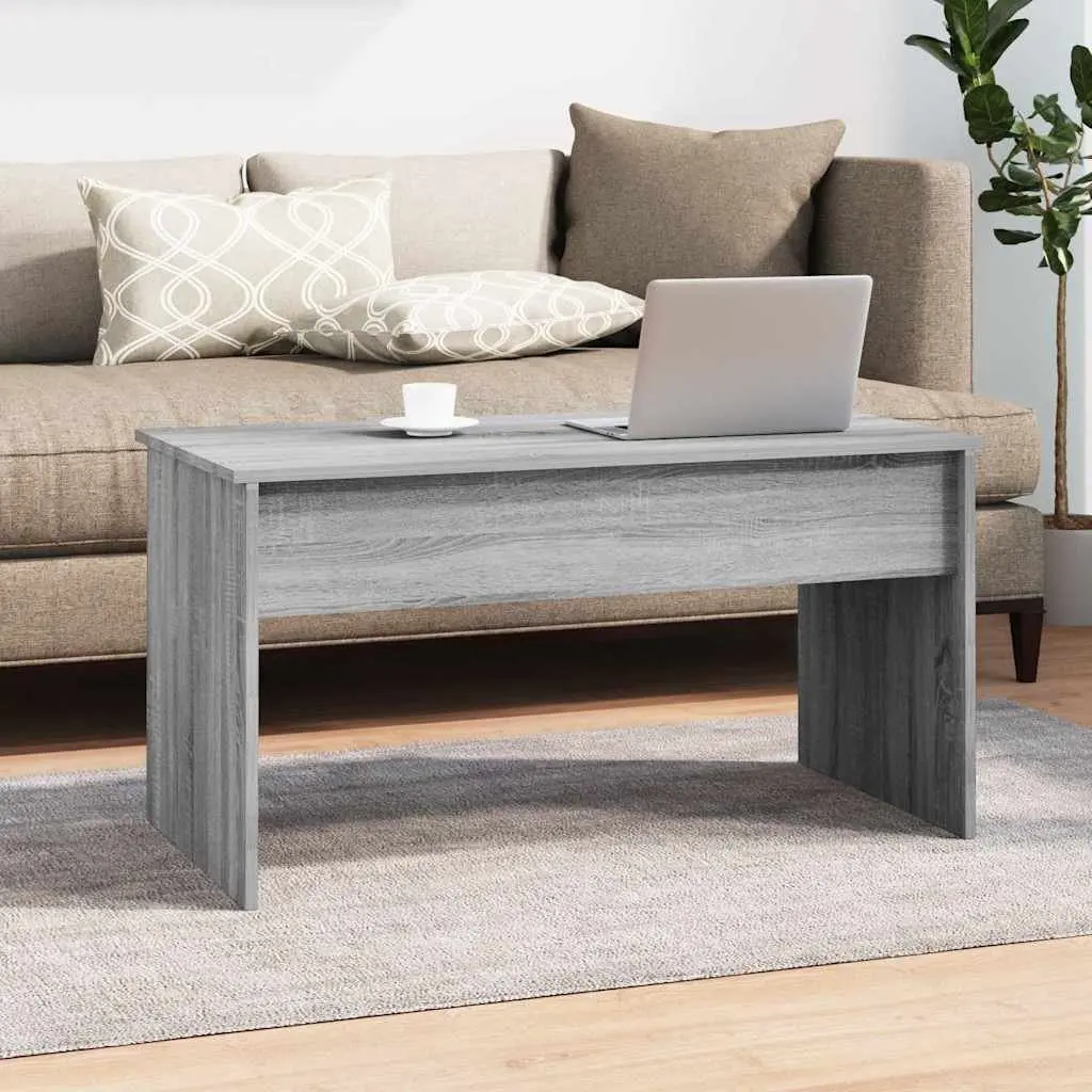 Lift Top Grey Coffee Table with Storage Compartment