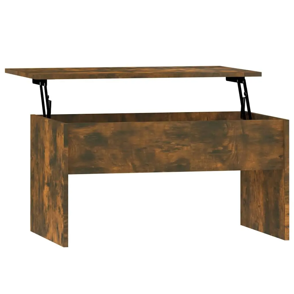Smoked Oak Coffee Table with Lift Top Feature