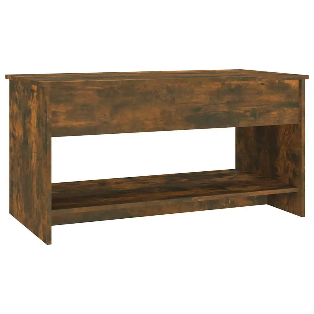 Lift-Top Coffee Table with Storage Brown