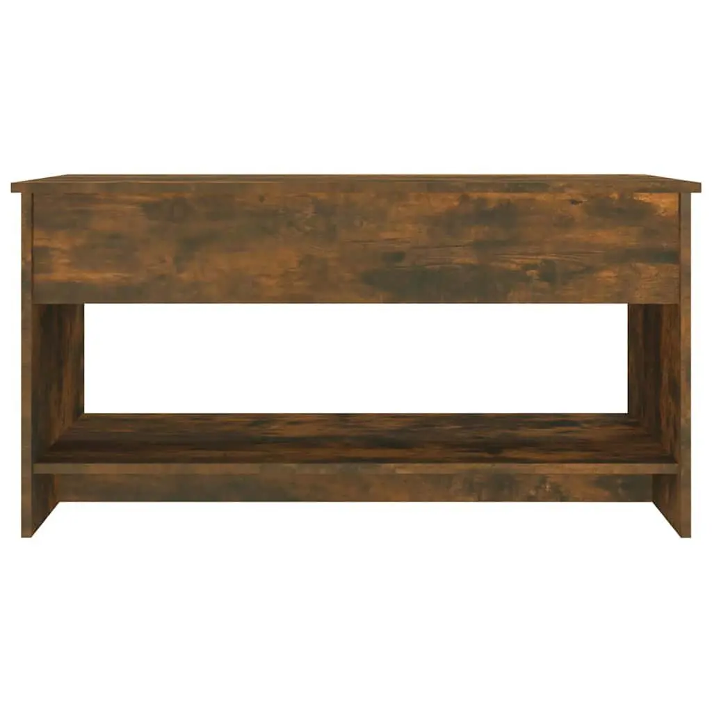 Lift-Top Coffee Table with Storage Brown