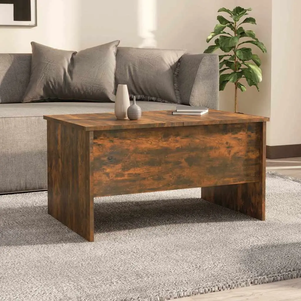Coffee Table with Lift-Top Storage in Brown