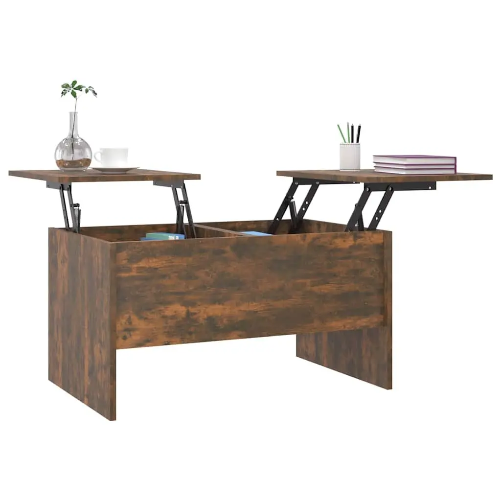 Coffee Table with Lift-Top Storage in Brown