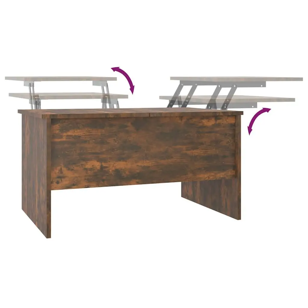 Coffee Table with Lift-Top Storage in Brown