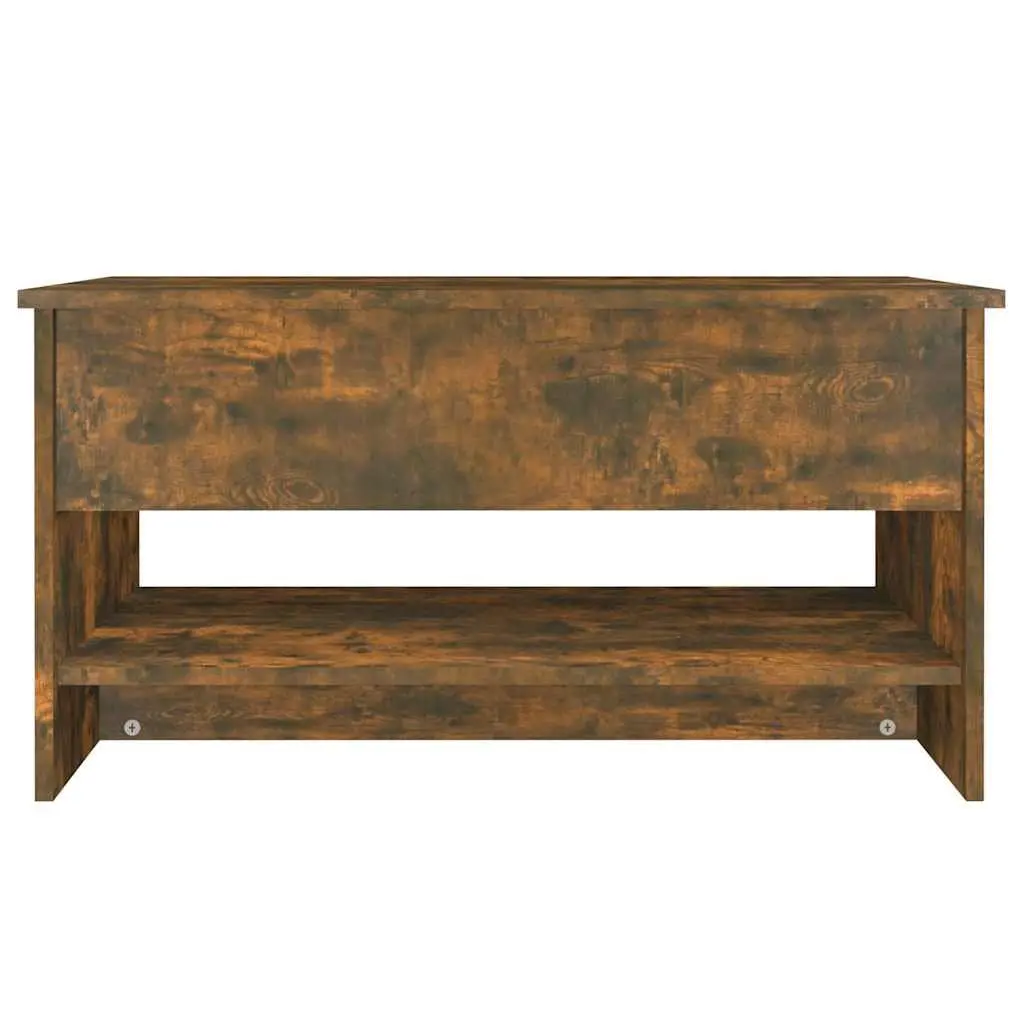 Smoked Oak Coffee Table with Liftable Top
