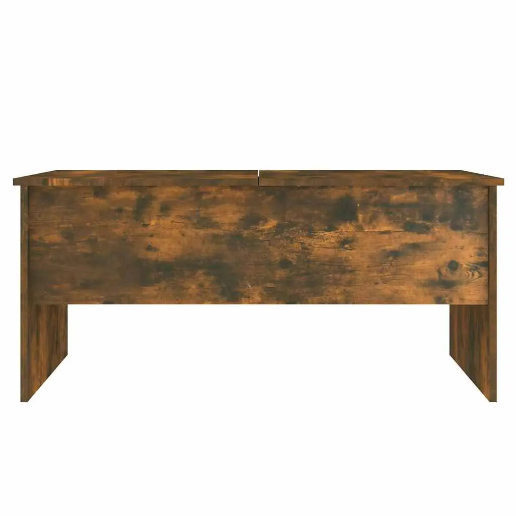 Brown Lift-Top Coffee Table with Hidden Storage