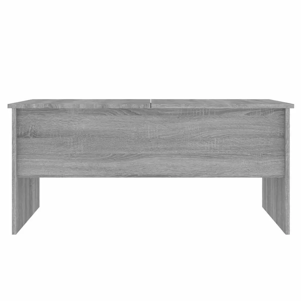 Adjustable Grey Sonoma Coffee Table with Hidden Storage