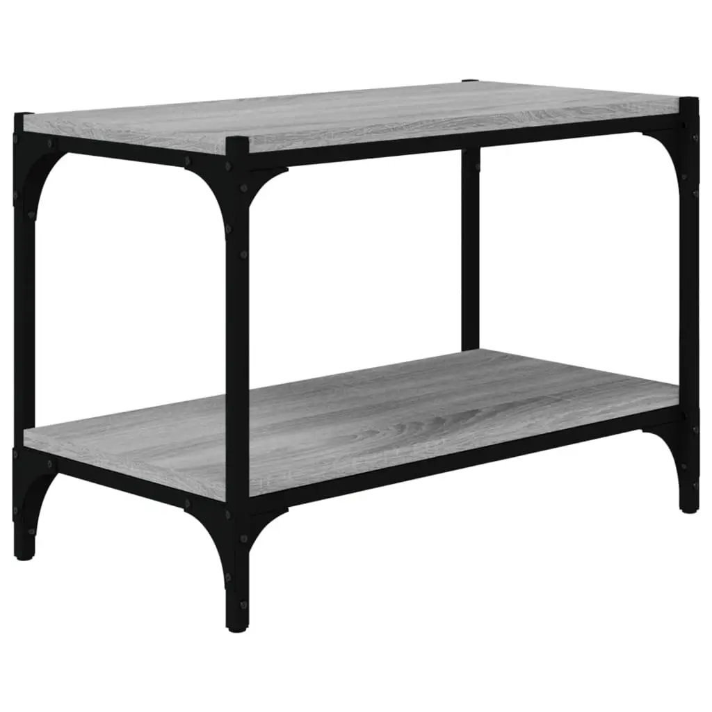 Grey Sonoma Engineered Wood TV Cabinet with Steel Frame