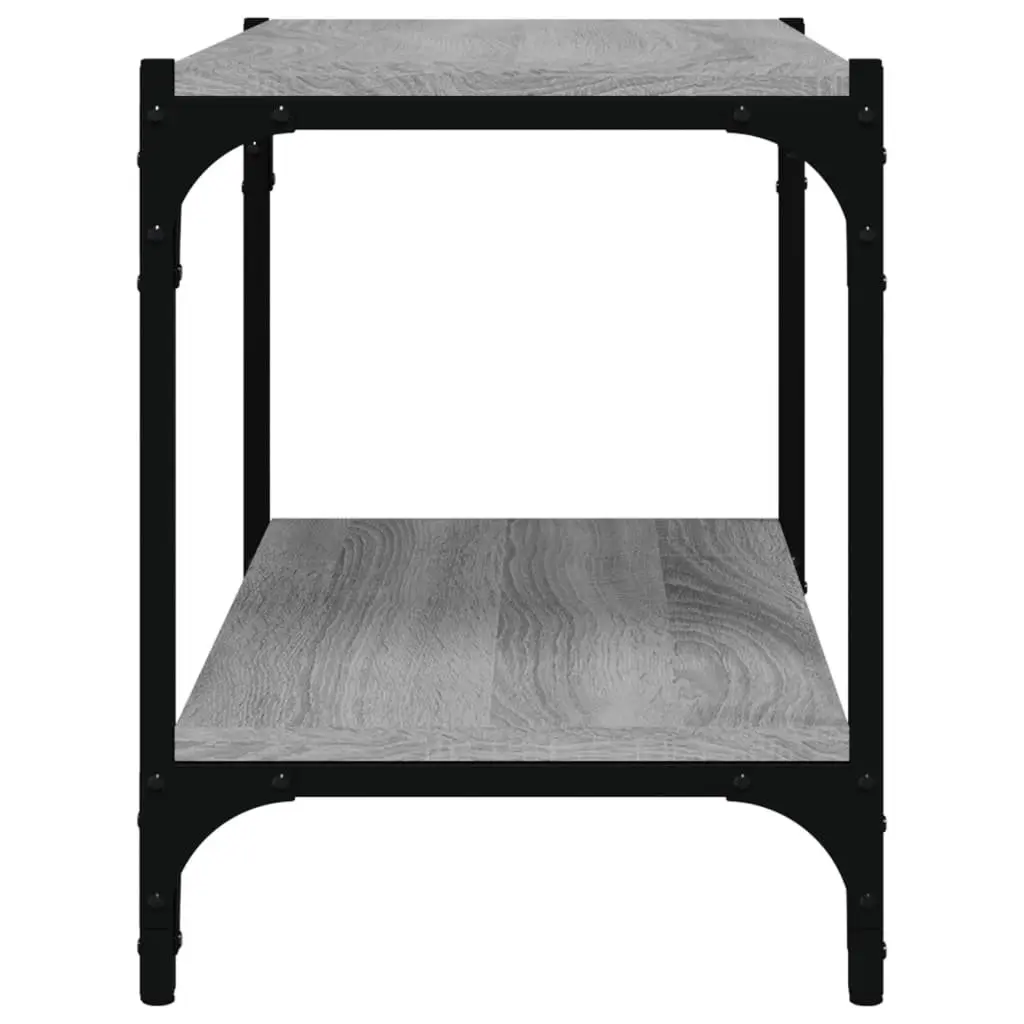 Grey Sonoma Engineered Wood TV Cabinet with Steel Frame