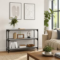 Durable Grey Sonoma Book Cabinet with 3 Shelves