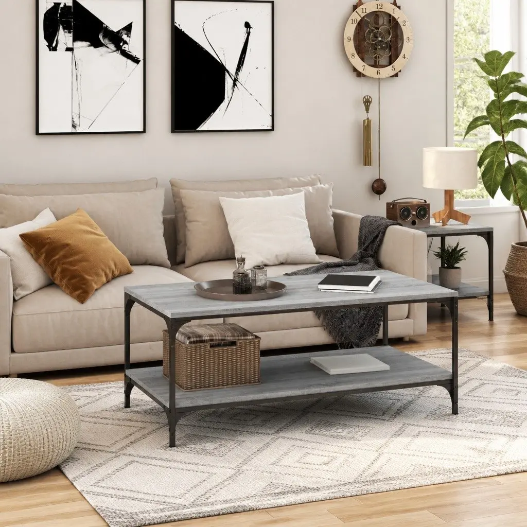 Grey Sonoma Coffee Table with Storage