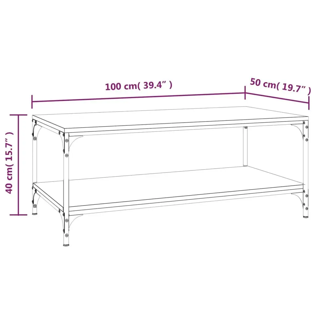 Grey Sonoma Coffee Table with Storage