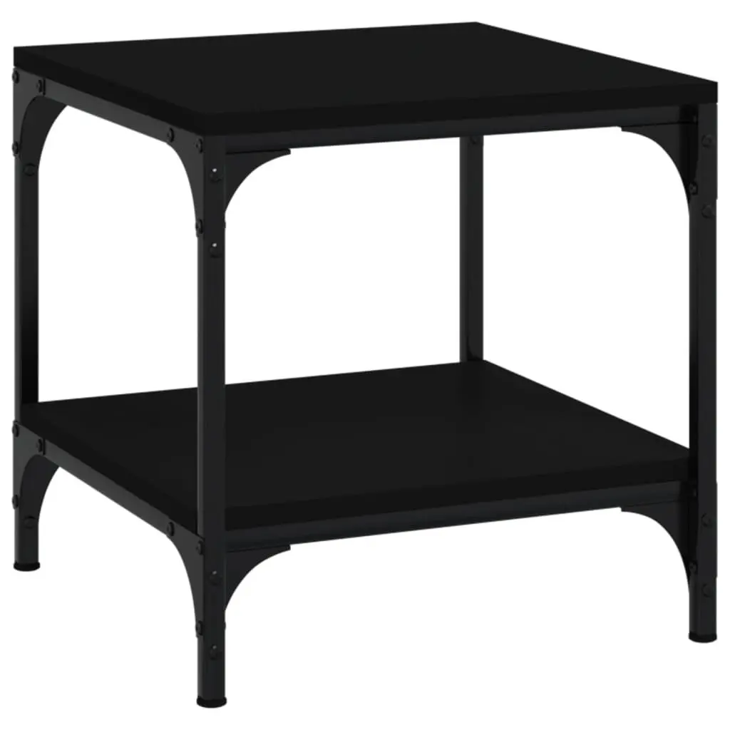Black Industrial Side Table 40x40x40cm