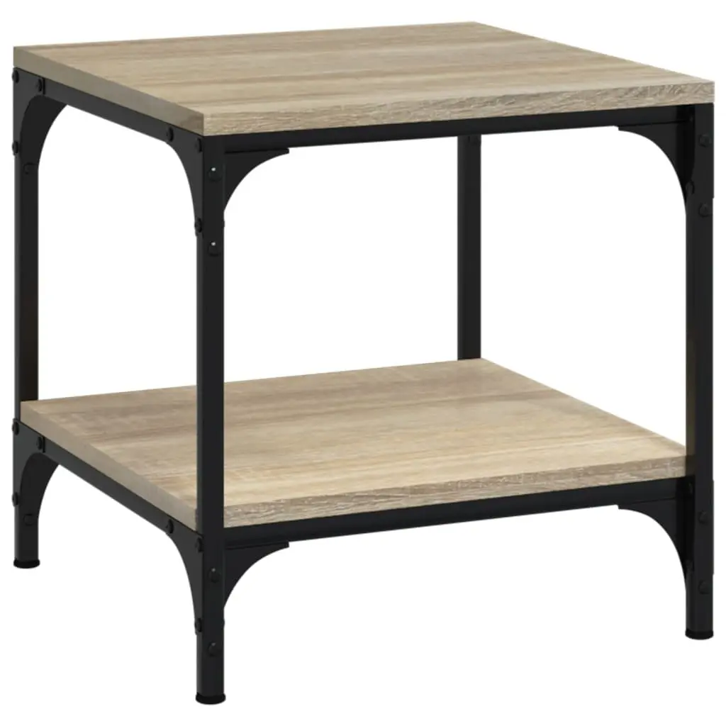 Brown Engineered Wood Side Tables with Storage