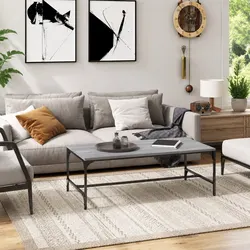 Sturdy Grey Sonoma Industrial Coffee Table 100x50x35cm