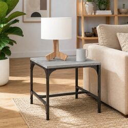 Industrial Style Grey Coffee Table 50x50x35 cm