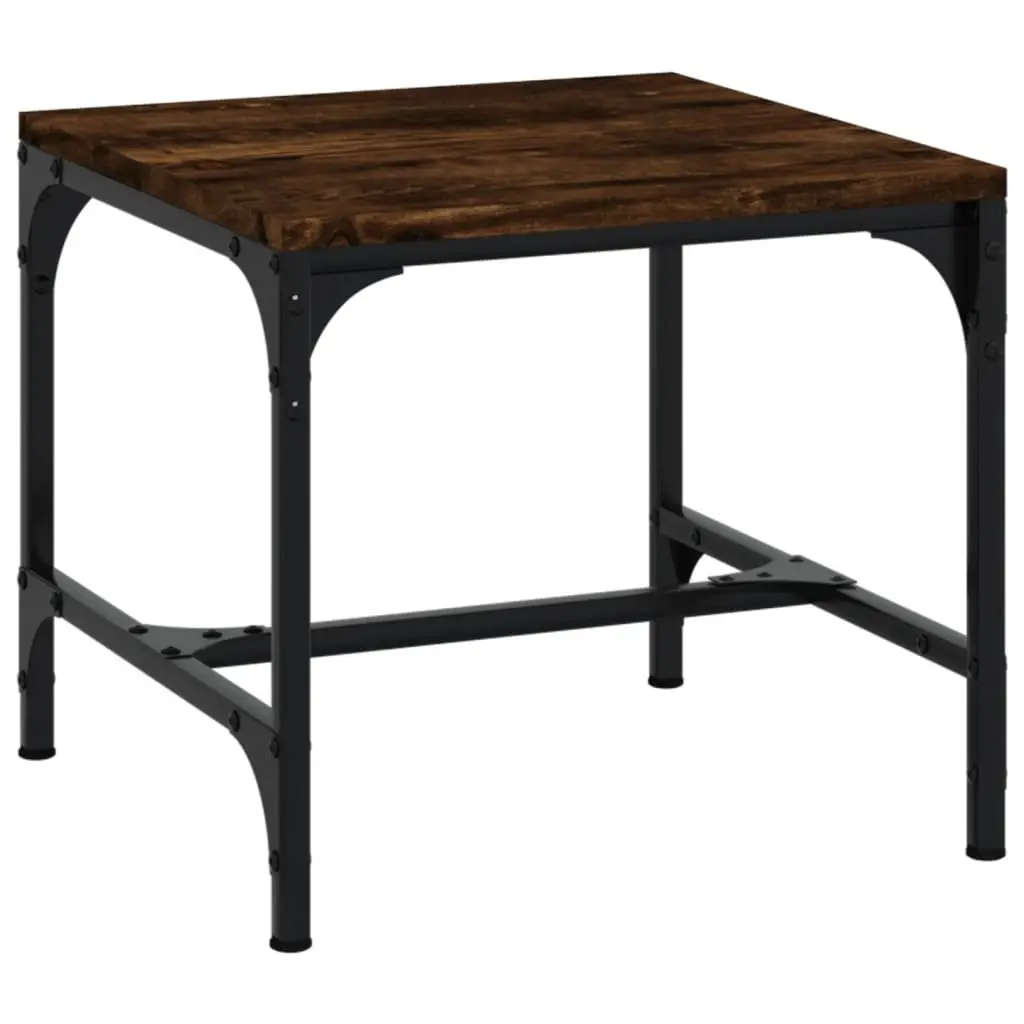 Brown Engineered Wood Accent Side Tables Set of 2