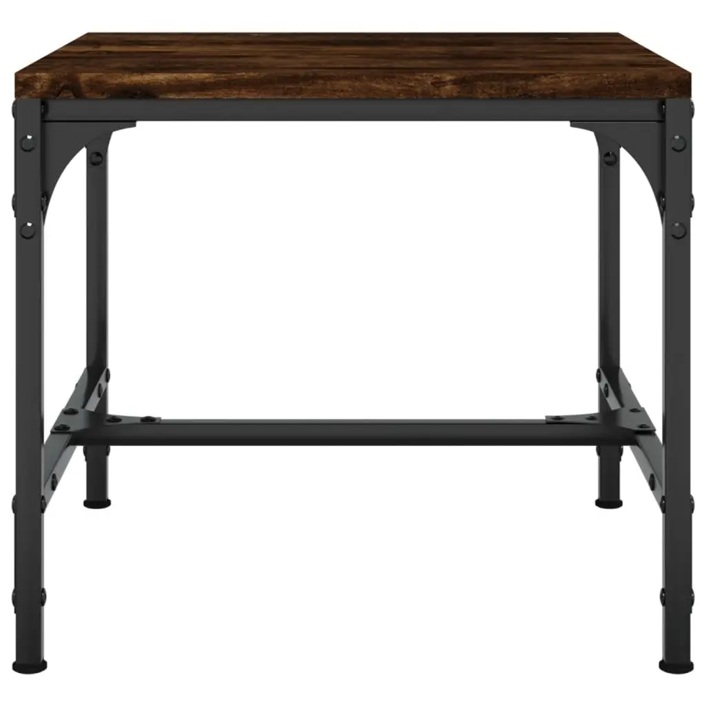 Brown Engineered Wood Accent Side Tables Set of 2