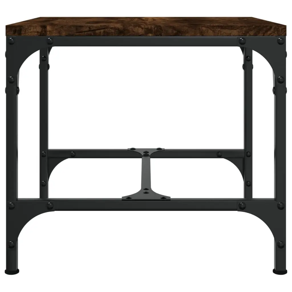 Brown Engineered Wood Accent Side Tables Set of 2