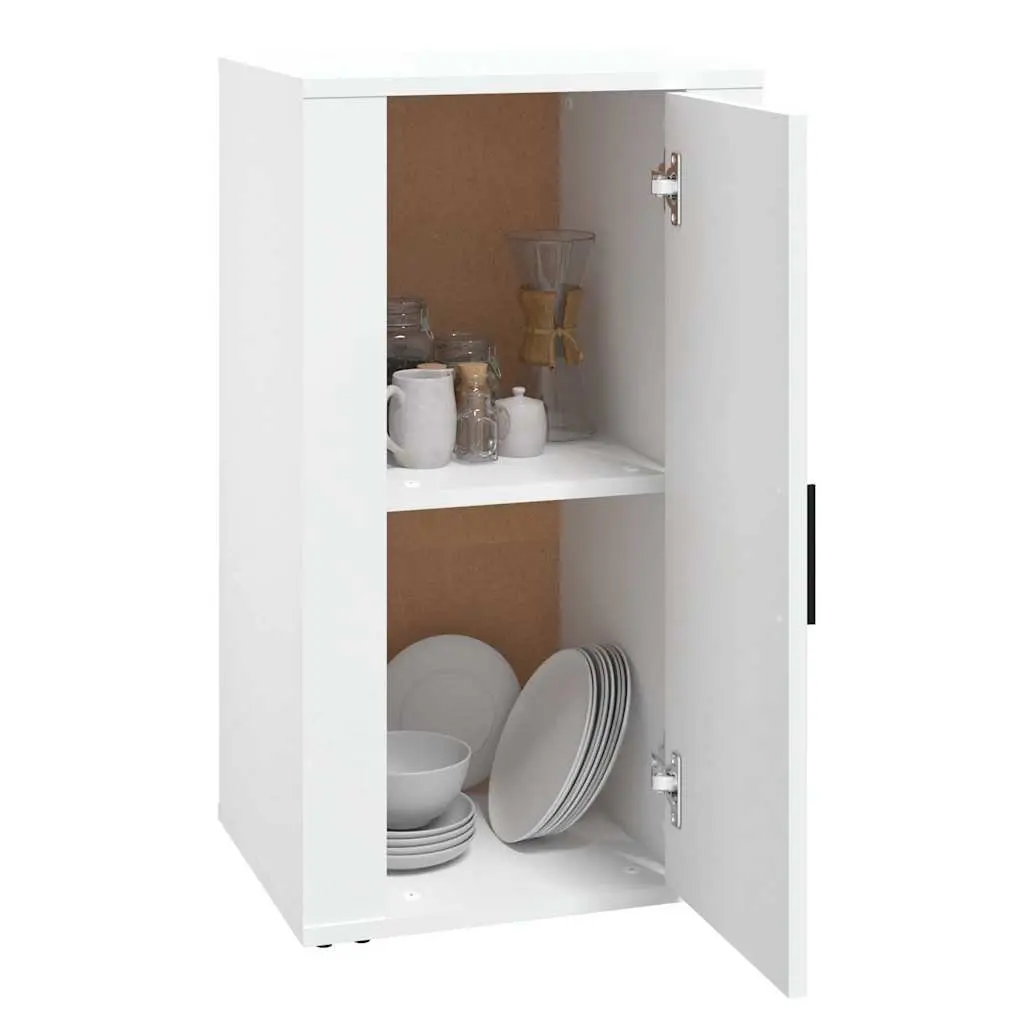Sideboard Cabinet Engineered Wood 40x33x70cm White Storage Furniture