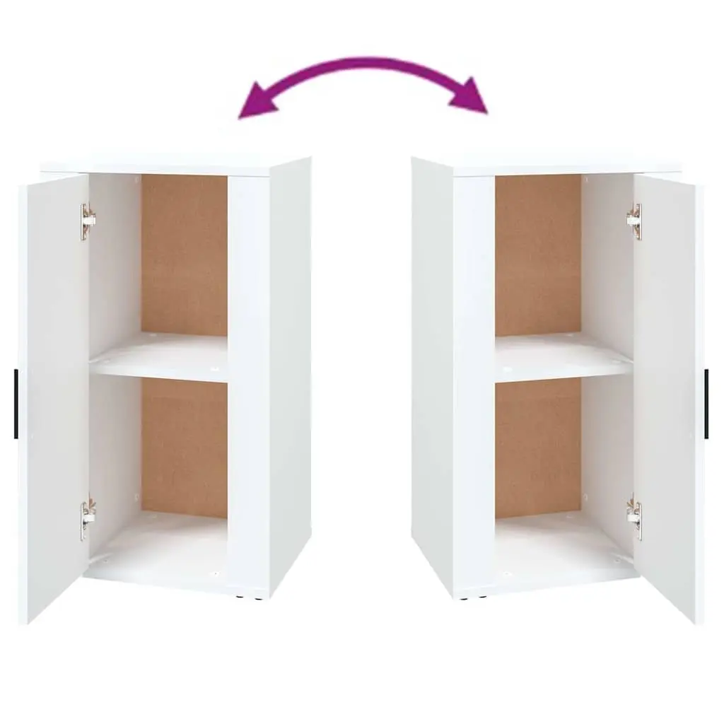 Sideboard Cabinet Engineered Wood 40x33x70cm White Storage Furniture