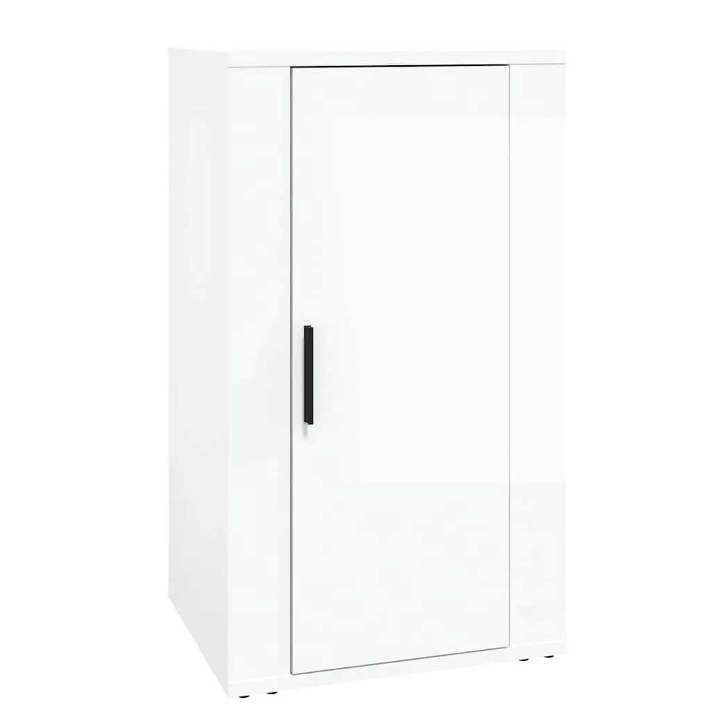 Sideboard Engineered Wood 40 x 33 x 70 cm White High Gloss