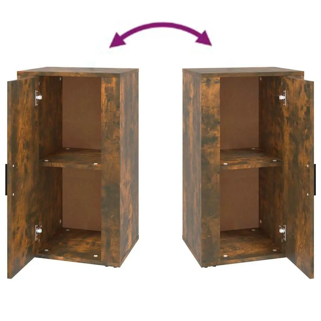 Brown Engineered Wood Sideboard Storage Cabinet