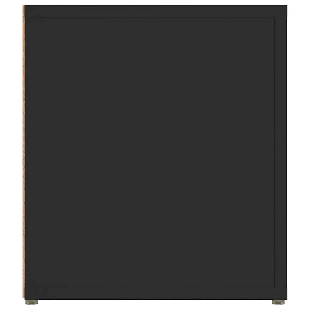 Black TV Cabinets 2 pcs 80x31.5x36 cm for Media Storage