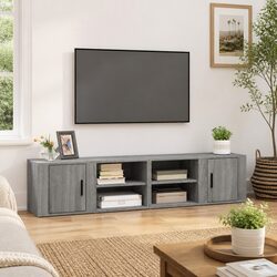 Sturdy Grey Sonoma TV Cabinets for Modern Media Storage