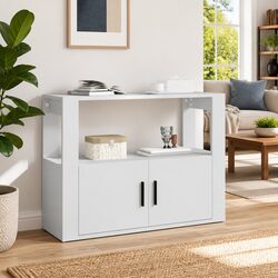 Elegant White Sideboard for Living Room Storage 80x30x60 cm