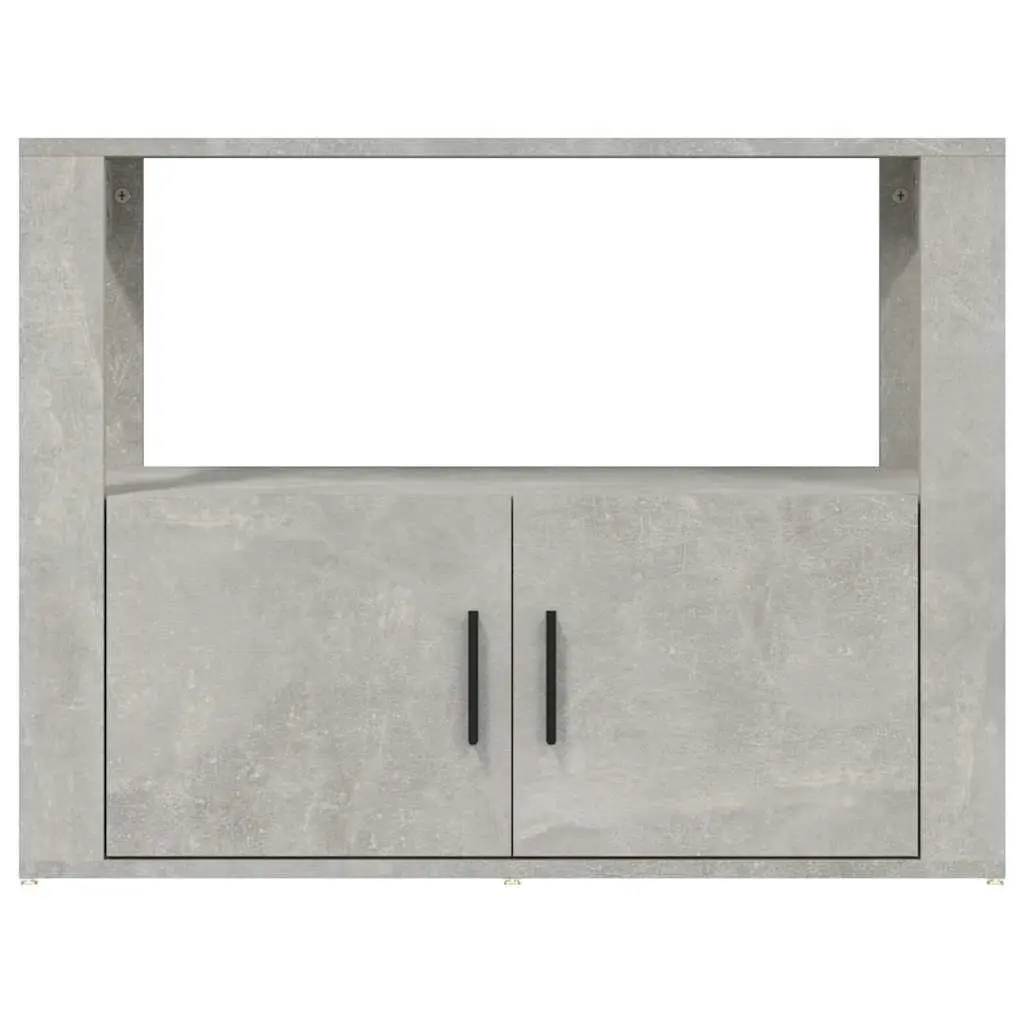 Grey Engineered Wood Sideboard Storage Cabinet