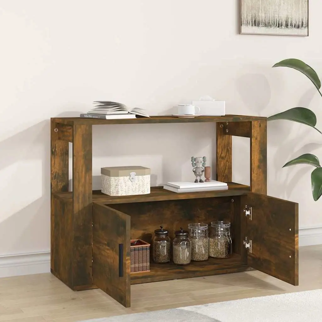 Smoked Oak Sideboard Cabinet for Organized Storage