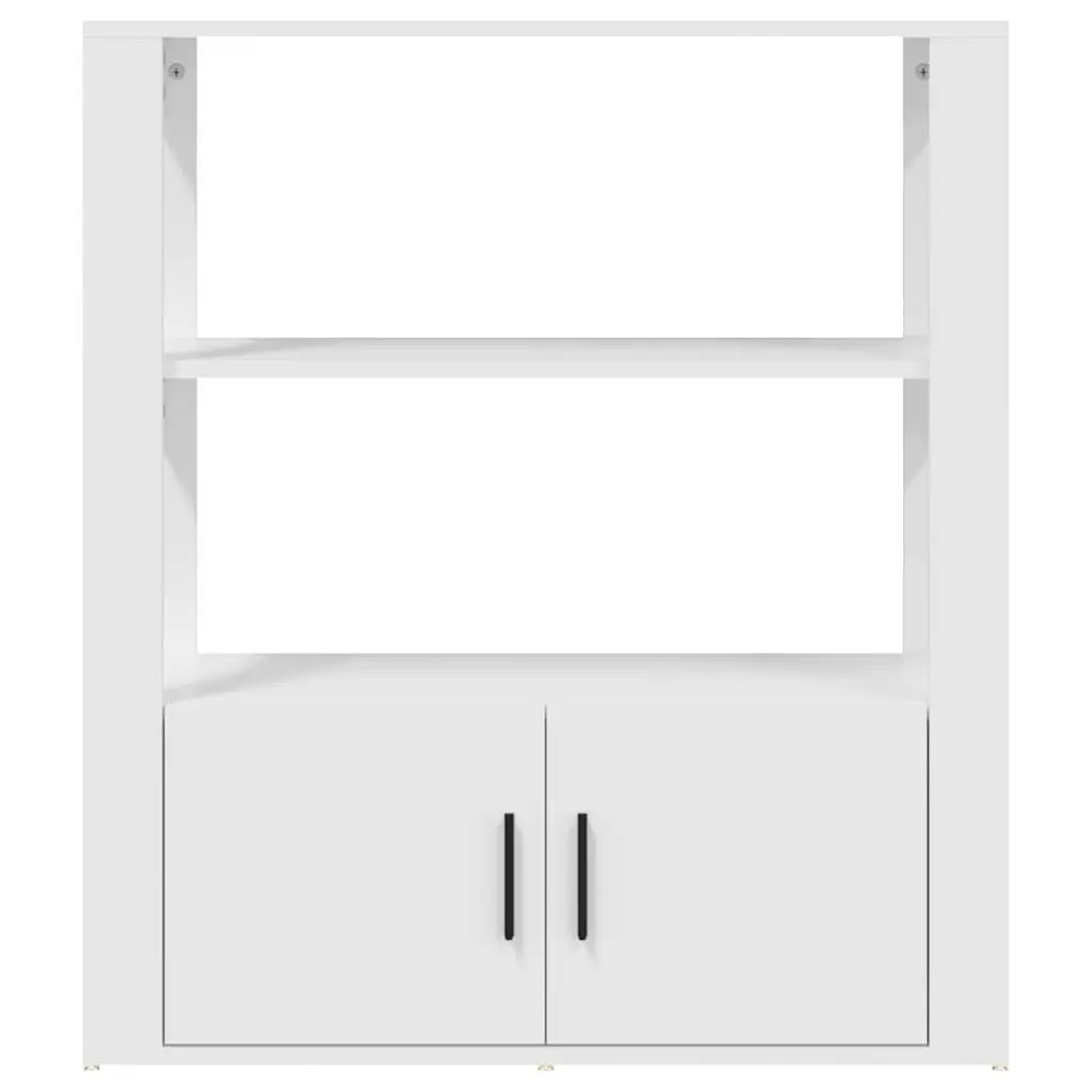 Sideboard Engineered Wood 80x30x90 cm White Storage Cabinet Shelves Doors