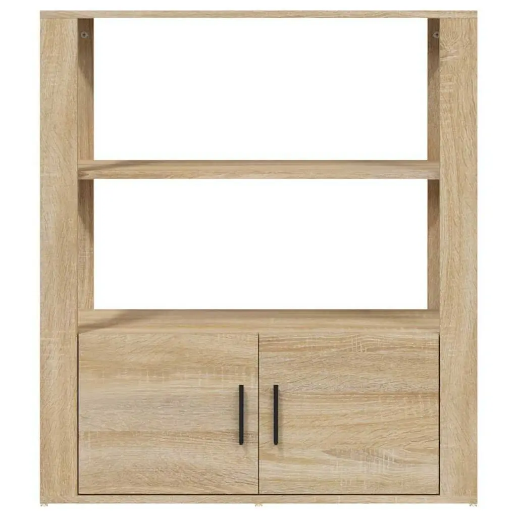 Brown Engineered Wood Sideboard with Storage Doors