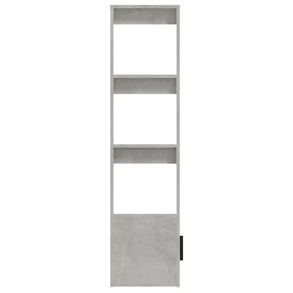 Grey Storage Cabinet with Engineered Wood Shelves