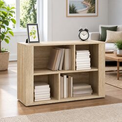 Sideboard Brown Engineered Wood Storage Cabinet with Compartments 80x30x54 cm