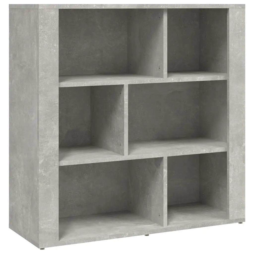 Grey Sideboard 80x30x80 cm Engineered Wood Storage