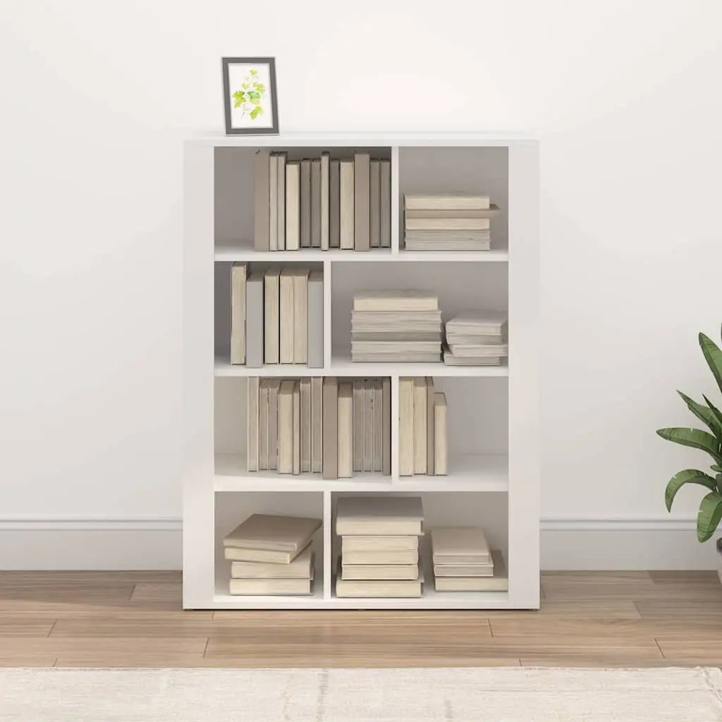 Sideboard White Storage Cabinet Engineered Wood Living Room Buffet Furniture