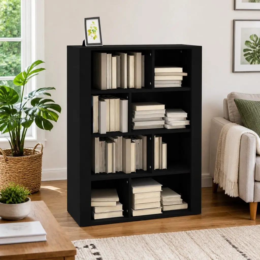 Sideboard Engineered Wood 80W x 30D x 106H cm Black